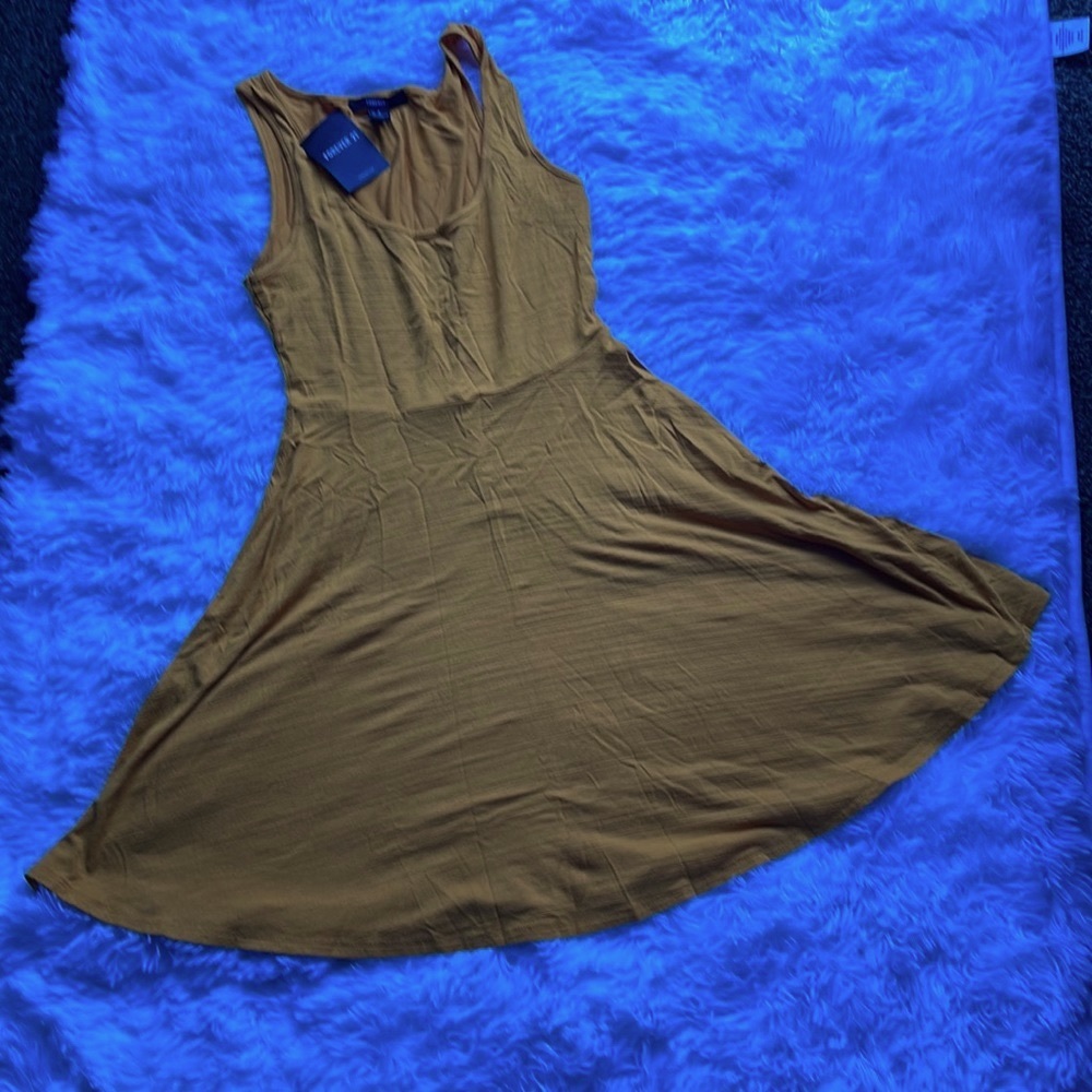 Forever 21 Orange Skater Dress